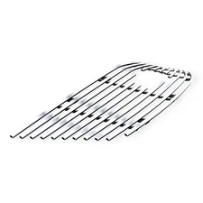 For 2013-2017 Chevy Traverse Logo Show Main Stainless Silver Billet Grill Insert