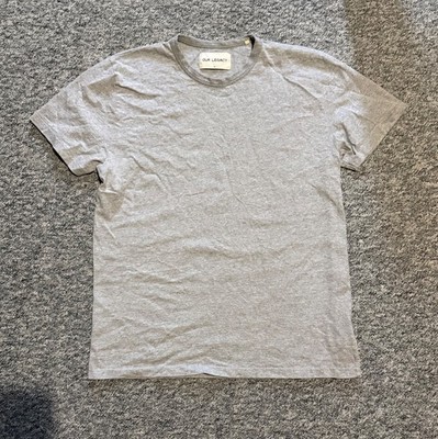 OUR LEGACY Super Grey Melange T-Shirt SS15 Size 54 XXL Made In Portugal Tee Top