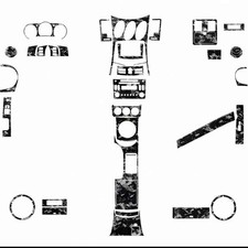 Juego completo de 62 piezas de tinte decorativo de fibra de carbono forjado para motor Nissan 350Z Z33 06-09