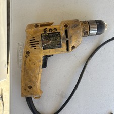 Taladro eléctrico con cable Dewalt DW106 cable deshilachado probado funciona sin llave y reversa