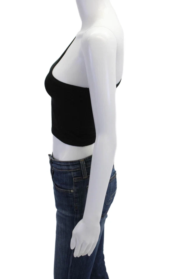 Camiseta sin mangas corta Emma & Sam para mujer negra modal spandex talla S Foto 2 de 4