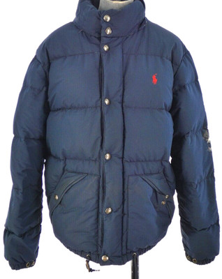 Polo Ralph Lauren Herren Small Down Puffer Jacket Navy 75% Duck Down Warm Coat
