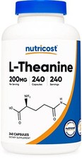 Nutricost L-Theanine 200mg 240 Capsules Double Strength