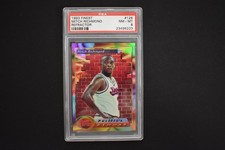 Mitch Richmond 1993 Topps Finest Refractor #126 Sacramento Kings PSA 8 NM-MT