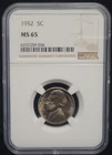 1952-P Jefferson Nickel — photo from another recent sale
