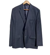 Lauren Ralph Lauren Blazer Mens 42R Wool Houndstooth Gray Sport Coat