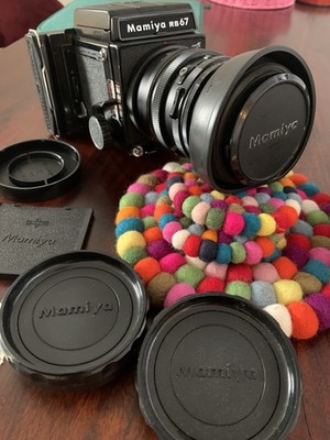 Mamiya RB67 Pro S + Sekor 90mm f3.8 Mittelformat mit Zubehör 