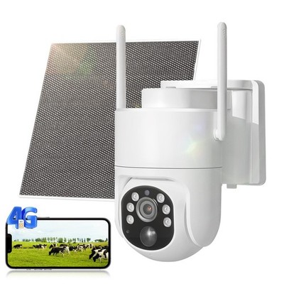 4G LTE Cellular Solar Wireless Security Camera Lifetime Free Unlimited Data