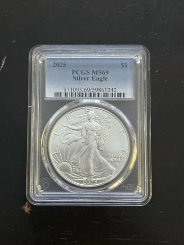 2025 American Silver Eagle $1 PCGS MS-69