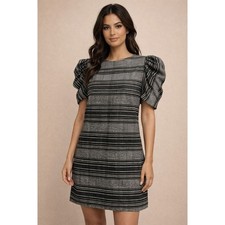 Small Moon River x Anthropologie Denmark Striped Flutter Sleeve Mini Dress