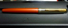 Parker Frontier Füllfederhalter ( F) Farbe : Kupfer gold mit Konverter