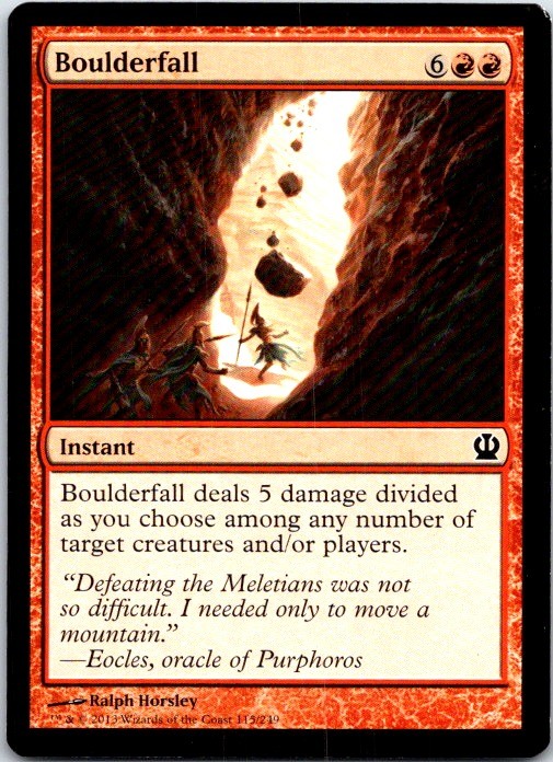 Theros Boulderfall #115 Magic English MTG LP 