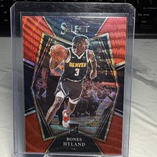 2021-22 Select Bones Hyland Red Wave Prizm RC #174 Premier Level 