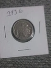 1936 5C Buffalo Nickel
