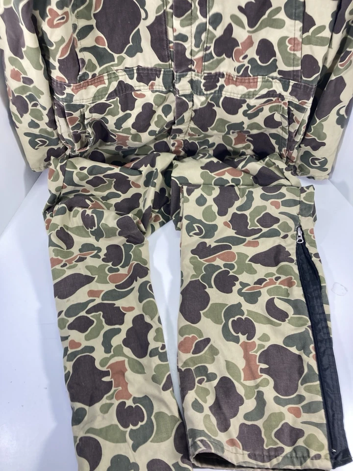 Walls Blizzard Pruf Hunting Coveralls Men Size Large Tall Full Zip Vintage USA - Image 3 of 4