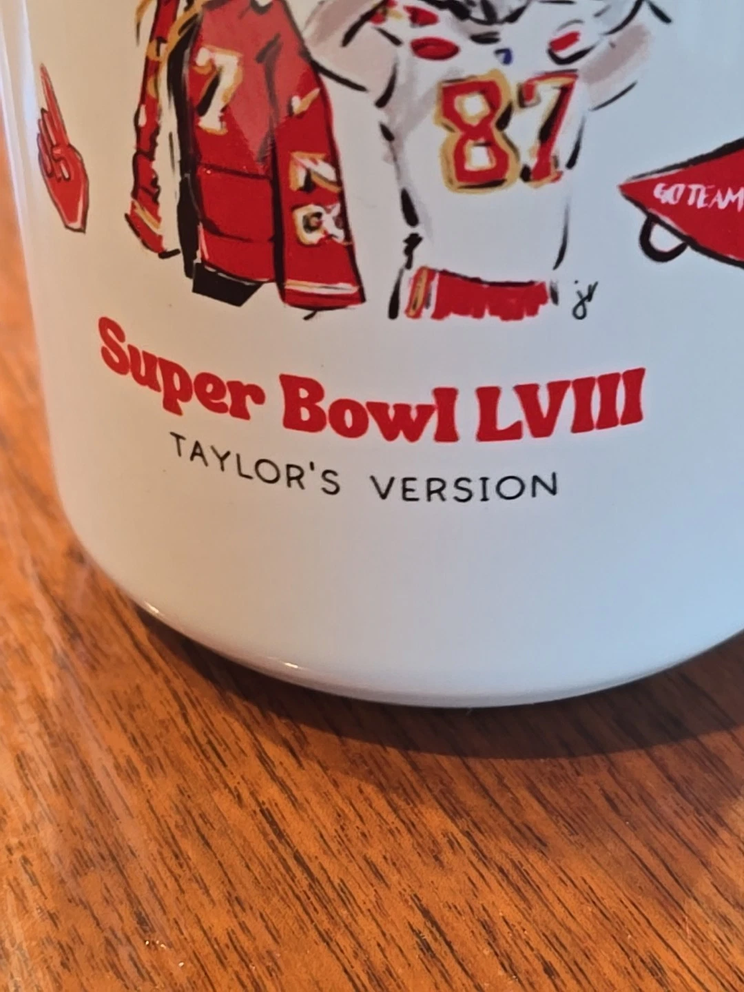 Super Bowl LVIII Travis Kelce Swift Coffee Mug