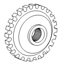A155636 Trans Park Lock Gear Fits Case Ih Tractor Models 1896 2090