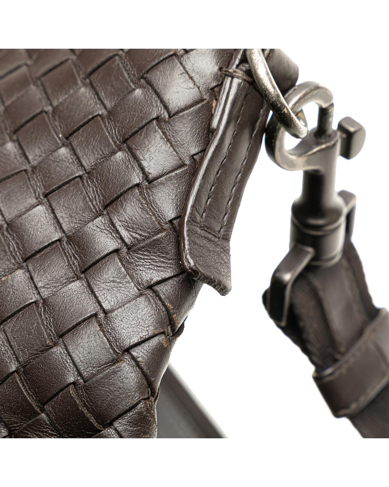 Preloved bottega veneta Woven Crossbody Bag Women Brown One Size thumbnail 12