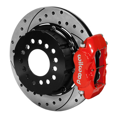 Wilwood 140-2111-DR Dynalite Rear Big Brake Kit Red 12.19'' Drilled Olds Pontiac