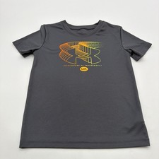 Under Armorur Originators Of Performance T-shirt Youth Boys 6 Gray Graphic.44503