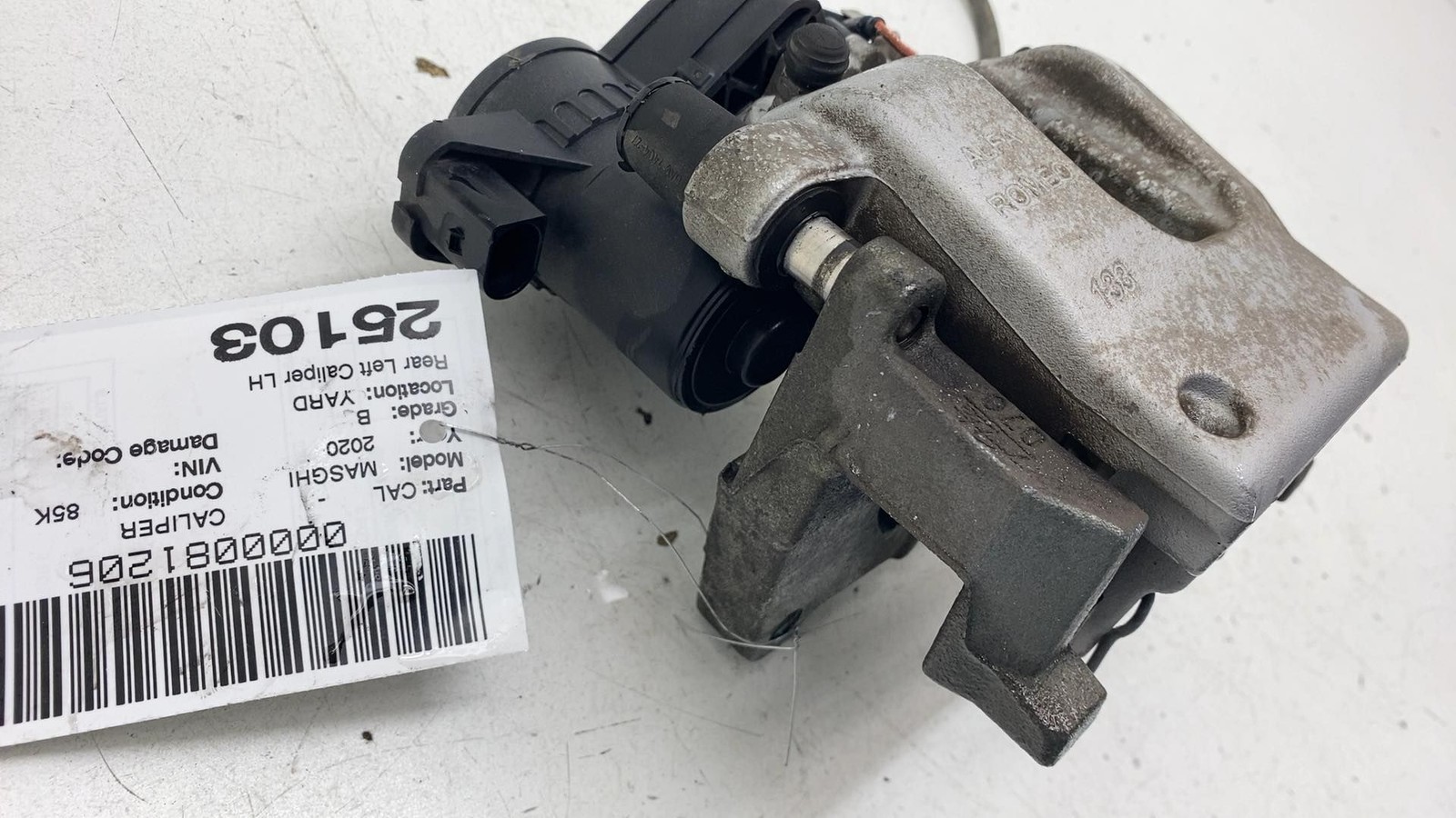 ⭕ 2017-2021 Maserati Ghibli Rear Driver Side Brake Disc Caliper Left 06700388320