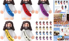 Bememo 25 Pcs Little Jesus Figures Original Design Jesus Love You Lively Colors