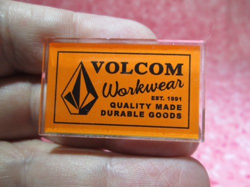 Volcom Workwear Est. 1991 Advertising Lapel Pin - Acrylic - Durable Goods - / 6E