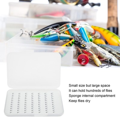 Fly Hook Box Schwamm Wasserdicht Fly Fishing Hook Box Lid Angeln Köder Box UB