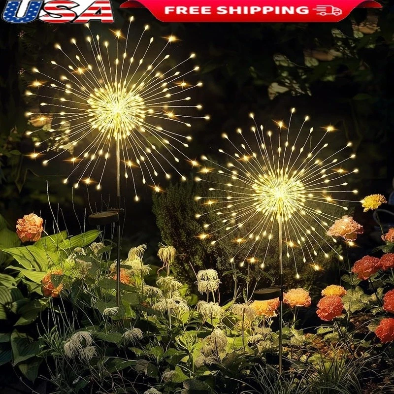 Upgraded Solar Garden Lights 120 LEDs Waterproof Outdoor Decorative Mood Light