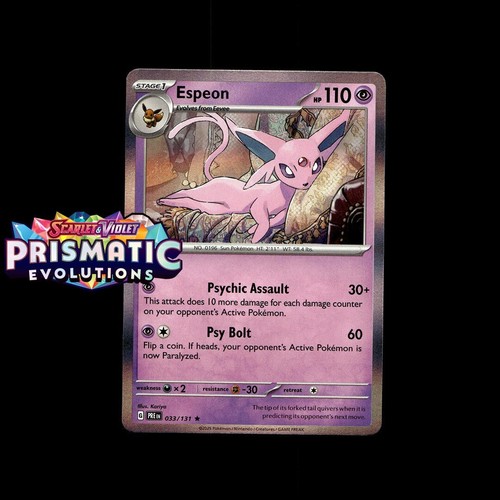 Pokemon Prismatic Evolutions: Choose Your Card! Reverse Holo/Holo EX Full Art NM - Picture 39 of 173