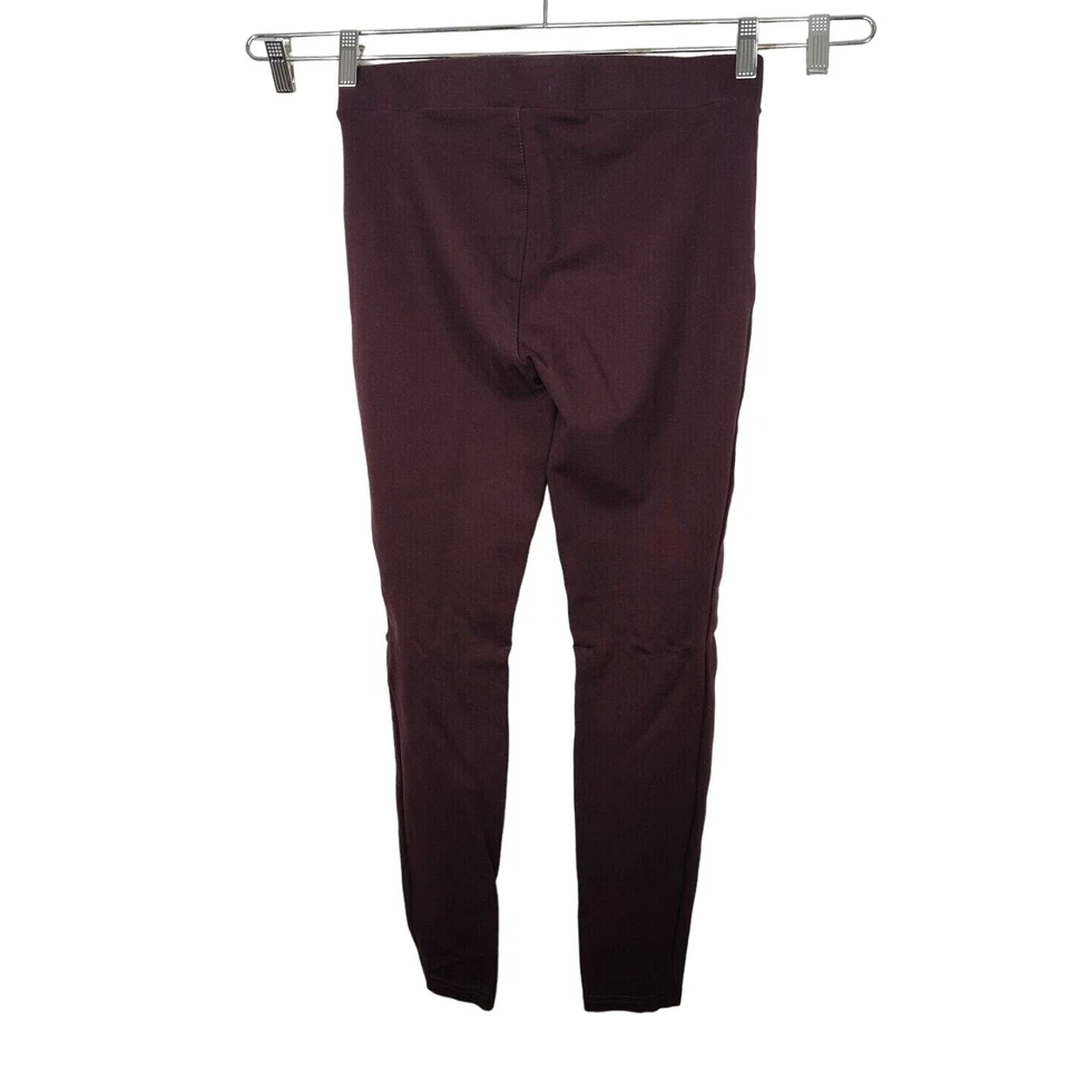 Leggings ANA Rojo Borgoña Mujer Talla M Ajustados Pull-on Elastizados Tejidos Cintura Elástica Foto 3 de 4