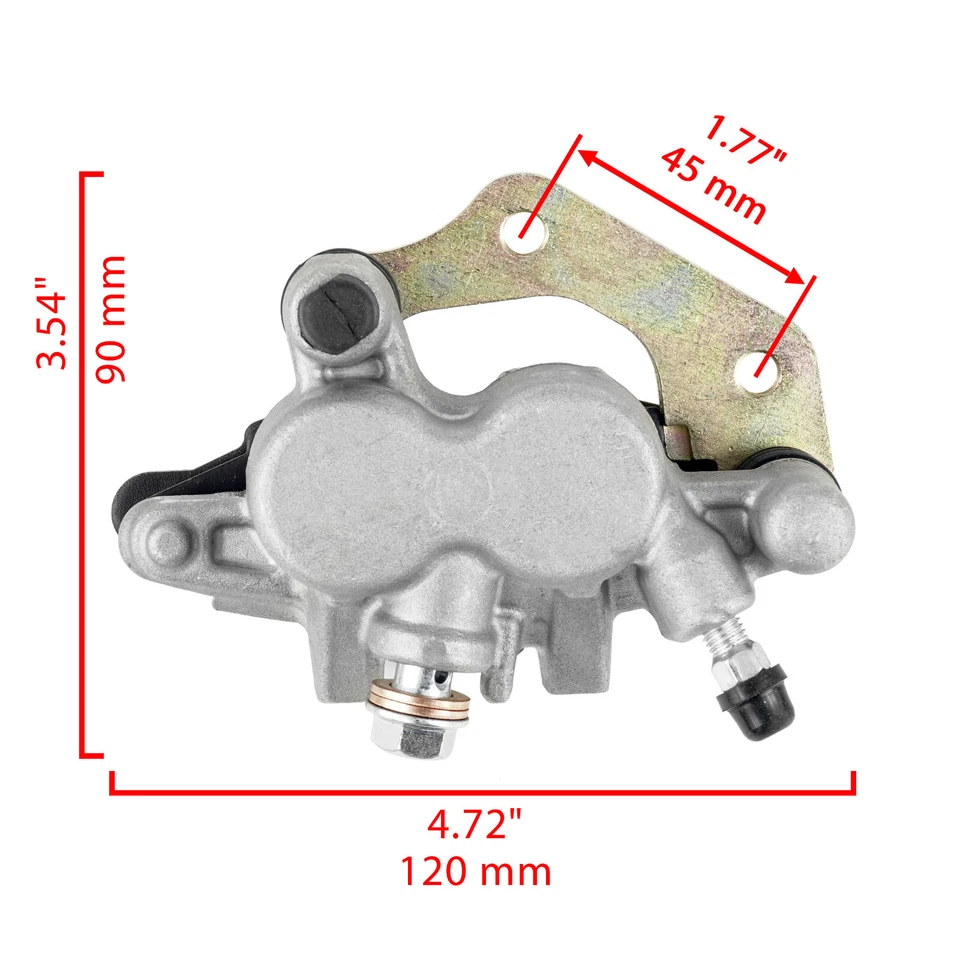 Front Left and Right Brake Caliper w/ Pads Fits Kawasaki KFX700 KSV700 2004-2009 — 第 2/4 张图片