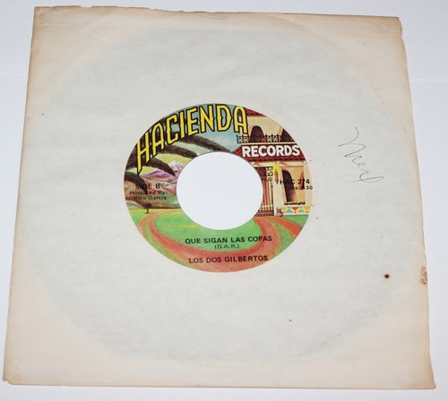 Los Dos Gilbertos Corpus Christi, Texas Hacienda Records 45 Schallplatten Jukebox - Bild 3 von 4