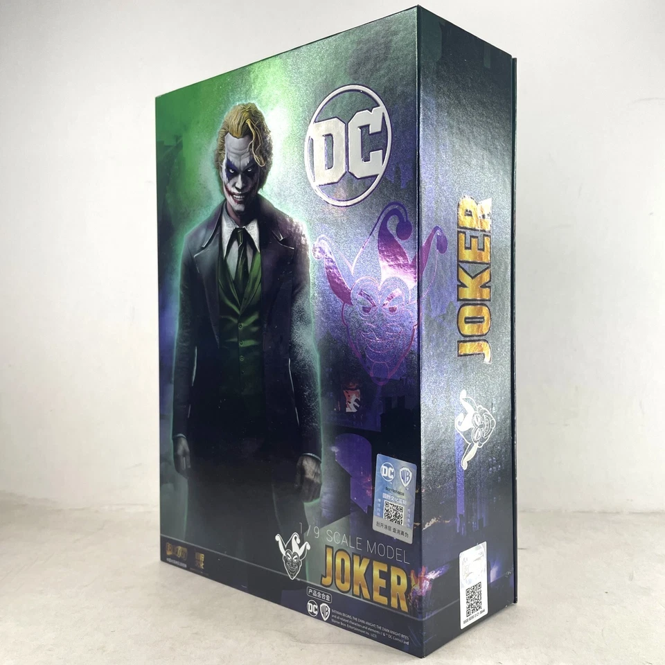 Figura de acción DC Comics Joker Batman Caballero Oscuro escala 1:9 estatua juguete nuevo en caja Foto 3 de 4
