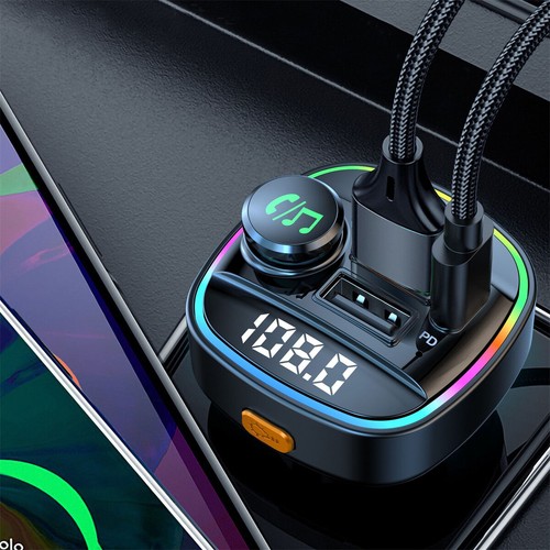 Car Bluetooth 5.0 FM Transmitter Handsfree Dual USB Radio Modulator MP3 Player - Picture 10 of 12