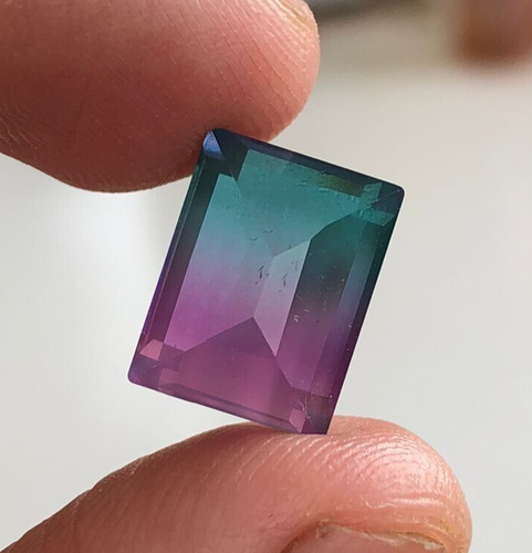 Tormalina Bi Colore 7,50 Cts, Alta Qualità Tormalina Bi Colore Doppia Gemma - Foto 5 di 5