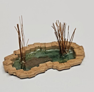 00 gauge 1/76 Scale Garden Pond x2 for Model Railway Layout / Diorama ...
