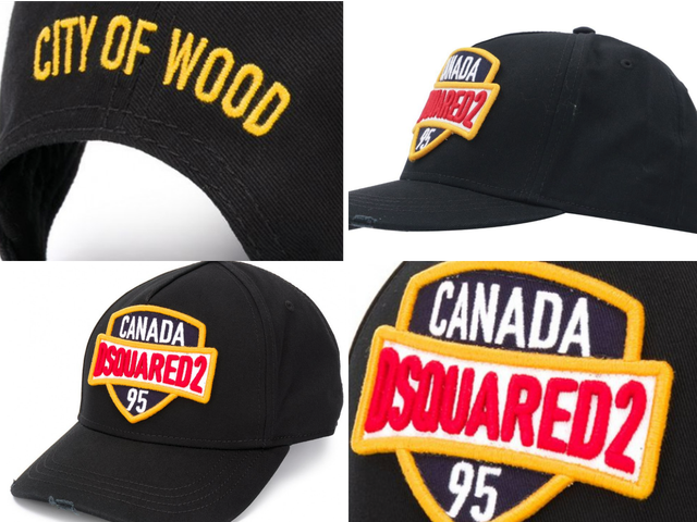 city of wood dsquared cap