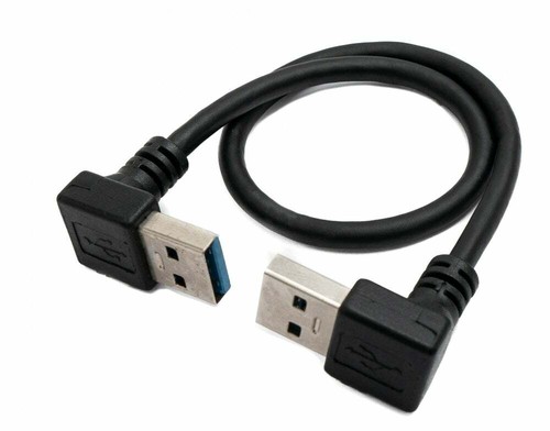 USB 3.0 Cable 30 CM Type A Plug To Plug Angle IN