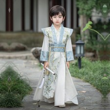 Kids Boy Dragon Patterned jacquard Boys' Hanfu Retro Costumes Cosplay New Set