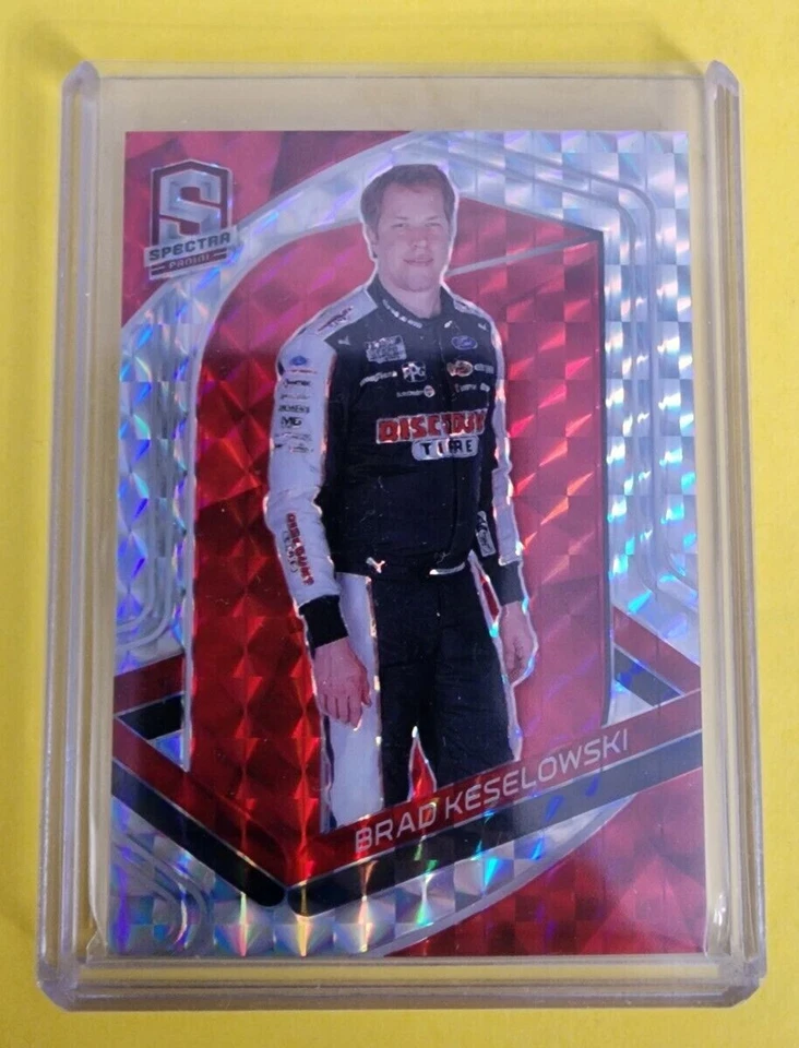 2021 Panini Chronicles Racing-Spectra-Base-Celestial Blue-Interstellar Red-Prizm - Image 4 of 4