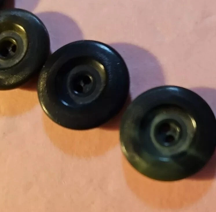 Antique Vintage Green Marbled Bakelite Buttons 5/8" 23 Pcs - Image 4 of 4