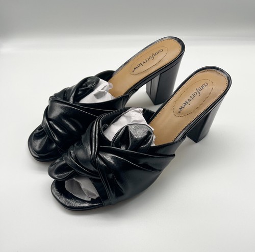 Comfortview Bekah Black Patent Leather 
