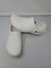 White Crocs - Adult Bistro Clog 10075 Size 12 - Slip resistant Soles