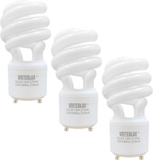 13Watt T2 Spiral CFL GU24 2 Prong Light Bulb Base 2700K 900Lm 120V 60Hz Light...