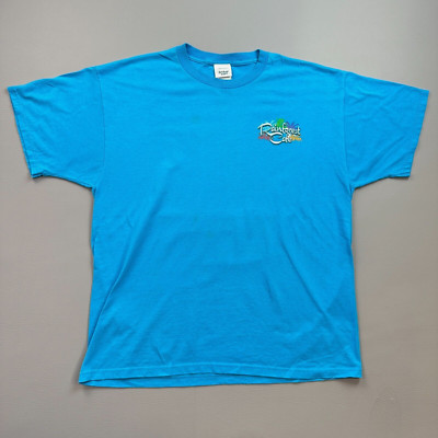 Vintage Rainforest Cafe Shirt Mens XL Blue Orlando Official Souvenir Graphic