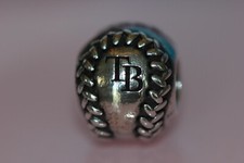 AUTH PANDORA NIB RETIRED AND RARE TAMPA BAY RAYS  BASEBALL CHARM 790969-G027