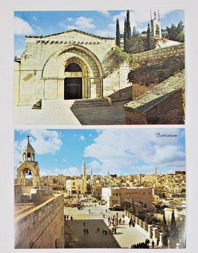Cartoline d'epoca Gerusalemme Betlemme Israele Sacre carte stella non spedite lotto di 10 - Foto 4 di 10