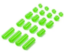Tamiya MINI 4WD JR Plastic Spacer Set 12/6.7/6/3/1.5Mm Fl. Green 95443