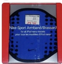 New NIKE SPORT ARMBAND/BRASSARD For All iPod Nani Models Blue